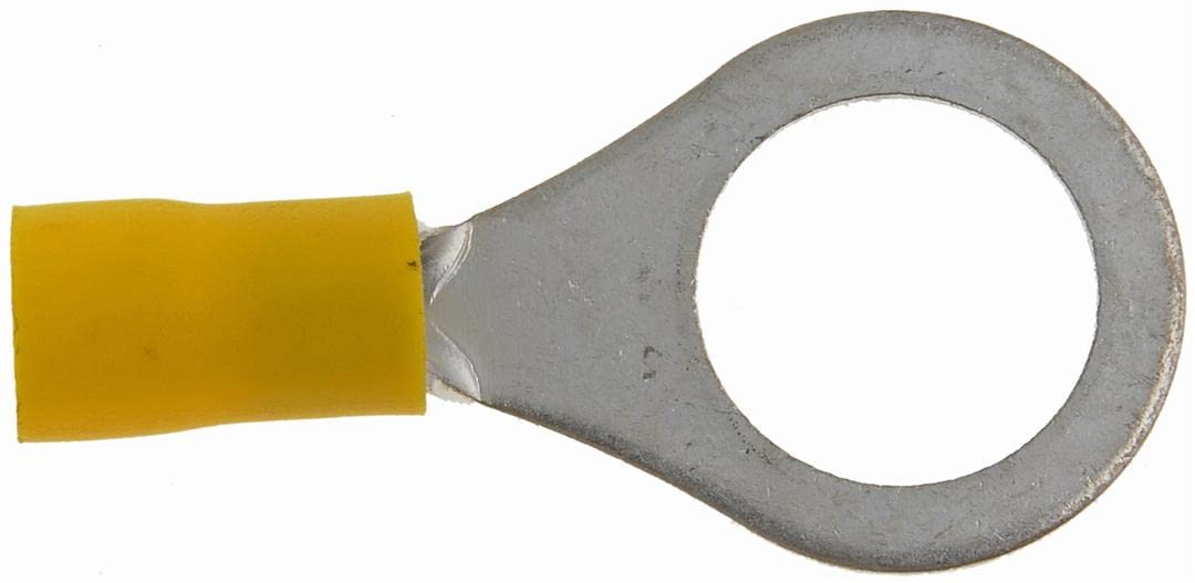 Dorman 85518: 12-10 Gauge Ring Terminal, 1/2 In, Yellow