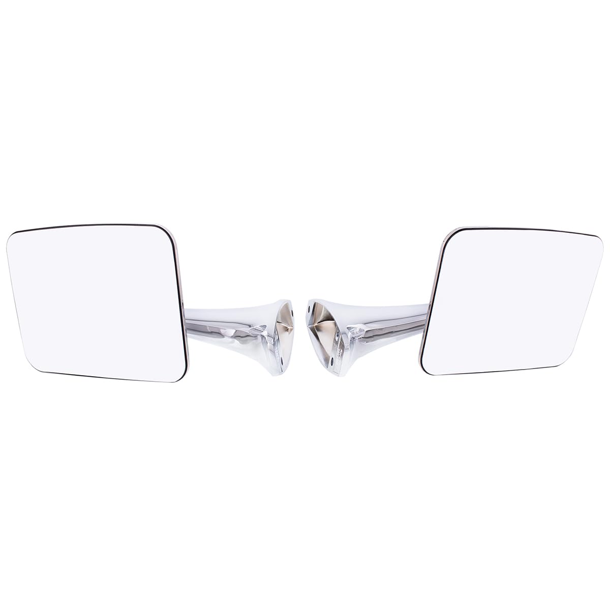 United Pacific 110748 Stainless Steel Exterior Mirror Set for 1970-72 Chevy/GMC Truck, Polished Mirror Head - Set of 2 (Flat Mirrors for L/H & R/H)