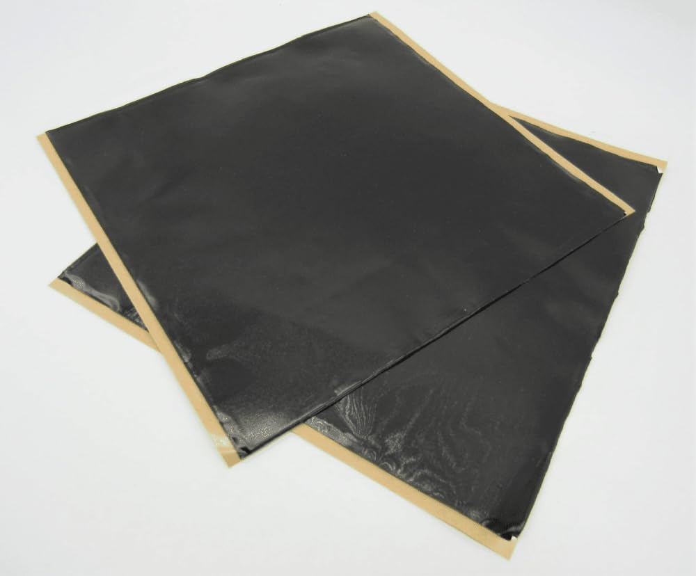 Hushmat 10110 Speaker Kit - 2 Sheets Of 10" X 10" Black Ultra Sound Deadening - 1.4 Square Feet