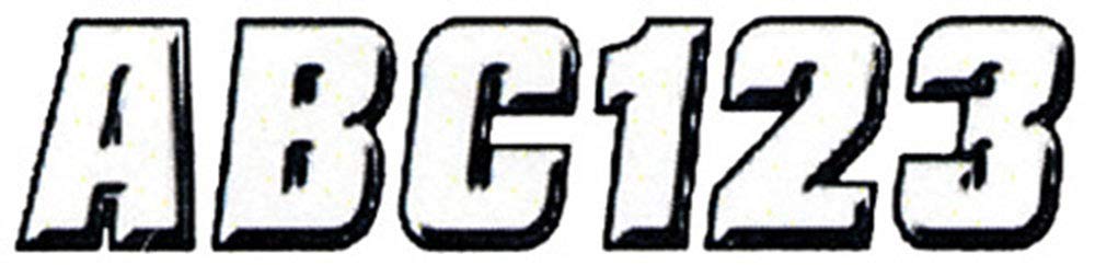 Hardline Products Whblk500 White/Black Number Factory Matched Registration Kit