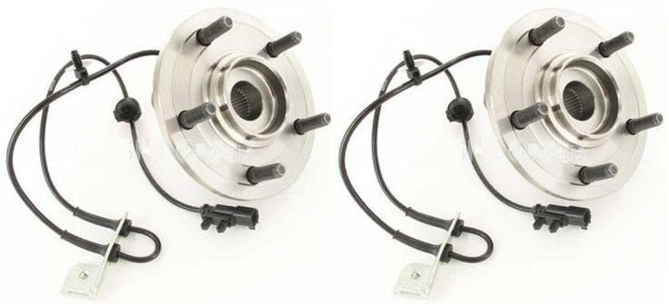 Trq Front Wheel Hub Bearings Assembly Set Compatible With 2007-2008 Chrysler Pacifica