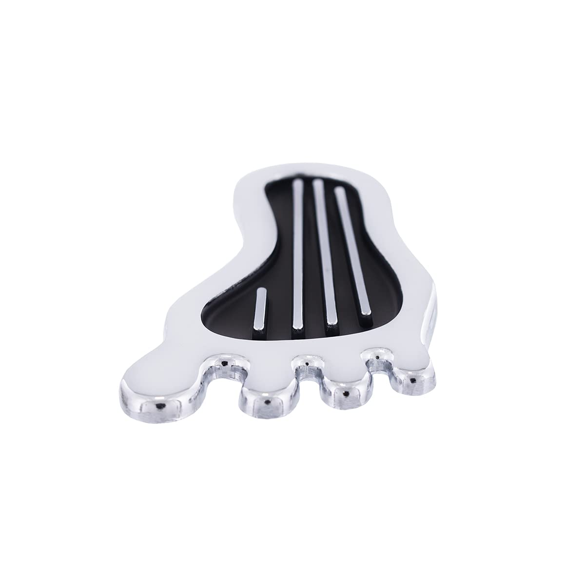United Pacific S1021 All-Metal Chrome Barefoot Shape Dimmer Switch Cover, Heavy-Duty Switch Cover, Replace Existing Floor Dimmer