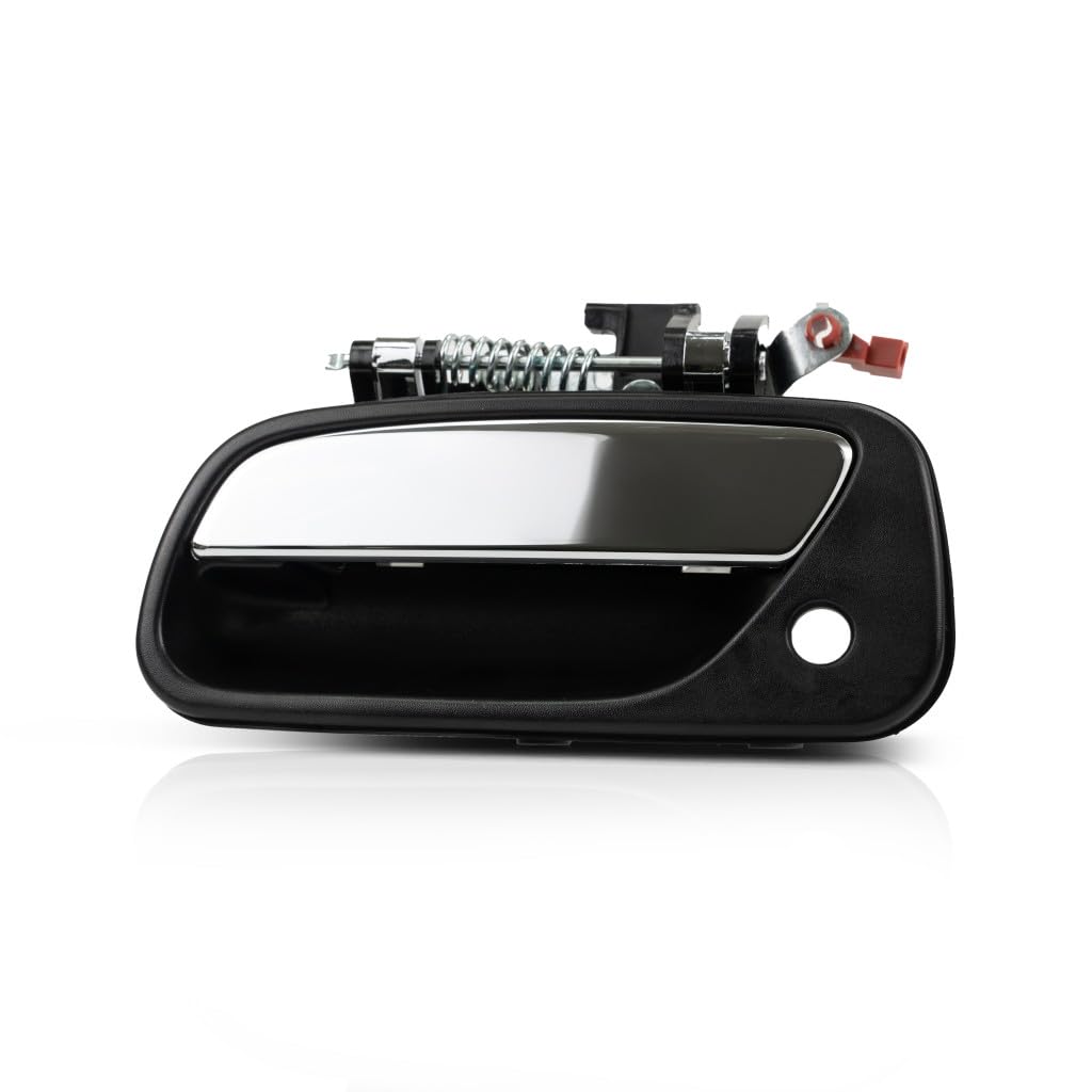 Door Handle for Toyota T100 1993-1998 Driver Side | Exterior | Front | Black Bezel | w/Chrome Lever | with Key Hole| Trim:All Su
