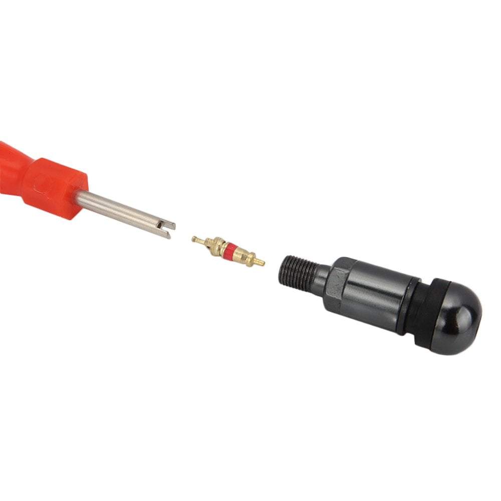 Senzeal 5Pcs Plastic Handle Car Valve Core Removal Single Head Tire Repair Tools