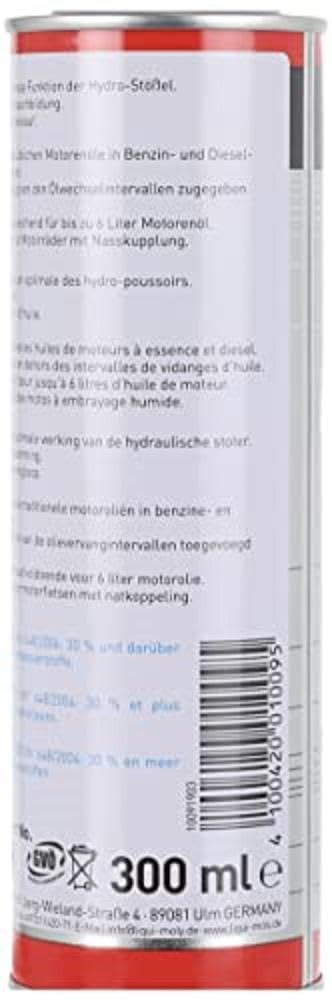 Liqui Moly Hydro-Stel-Additiv 300 Ml (1009) Hydro Valve Oil Additive