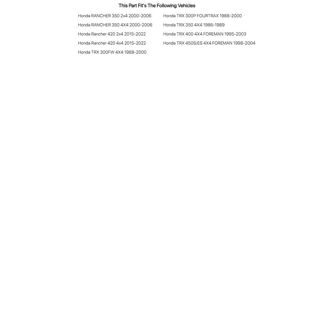 Tusk 4-Stroke Oil Change Kit Pro-Honda GN4 10W-40 For HONDA Rancher 420 4x4 2015-2023