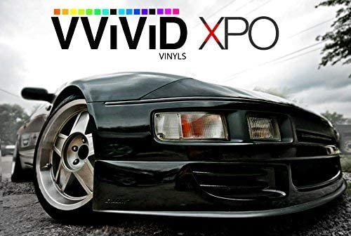 Vvivid Gloss Black Vinyl Wrap Adhesive Film Air Release Decal Sheet (1200'' X 60'')