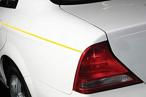 Cowles Custom - Yellow Color Molding Edge Trim Automotive Accessory For The Interior Or Exterior Of Cars, Trucks, Suvs, 20 Feet Of Peel And Stick-On With 3M Tape Decorative Flexible Pvc Molding