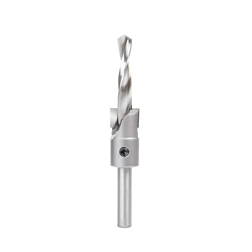 Amana Tool 55142 Carbide Tipped Shankless Counterbore With Slow Spiral #24 Screw 3/4 D X 3/8 Drill D X 3/8 Drill Shk