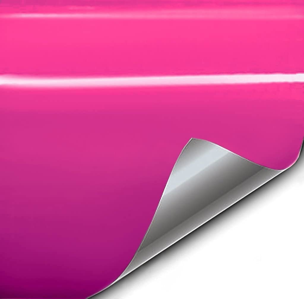 Vvivid+ Premium Vinyl Wrap Film (1.49 Feet X 5 Feet, Gloss Muscular Magenta)