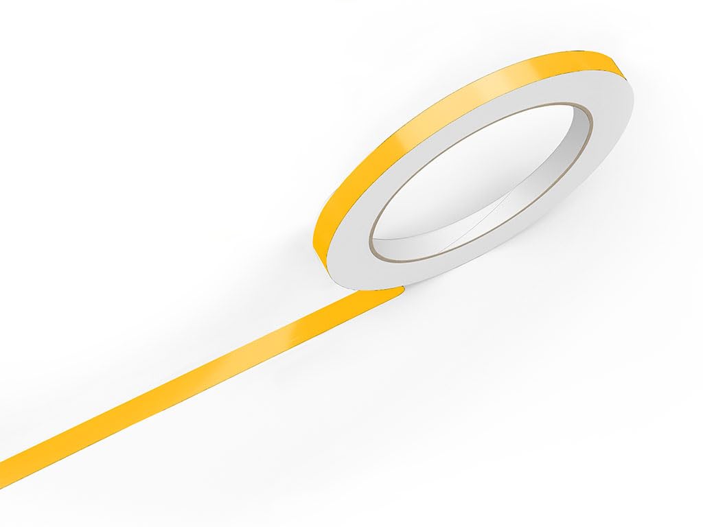 3M 50 Sunflower Yellow Gloss Vinyl Pinstriping Tape - Vinyl Striping Lines Stickers, Striping (1/2In X 150Ft Roll)