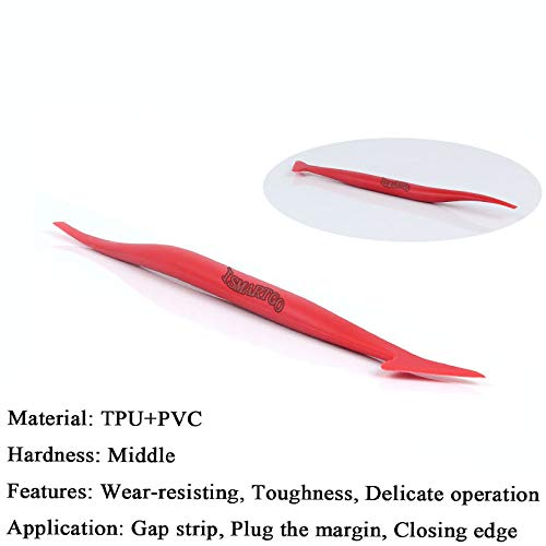 Car Vinyl Wrap Tool Kit, Window Tint Kit Auto Window Tint Installation Tool Kit, 5 In 1 Include Stainless Steel Edge Wraps And F