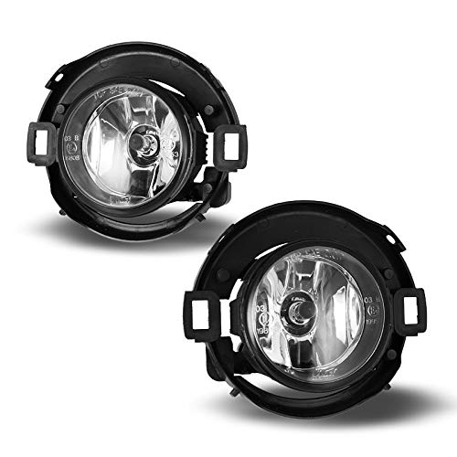 Winjet Fog Lights Oem Series For [2005-2015 Nissan Xterra] [2010-2017 Frontier][2018 2019 Nissan Frontier] With H11 12V 55W Halo