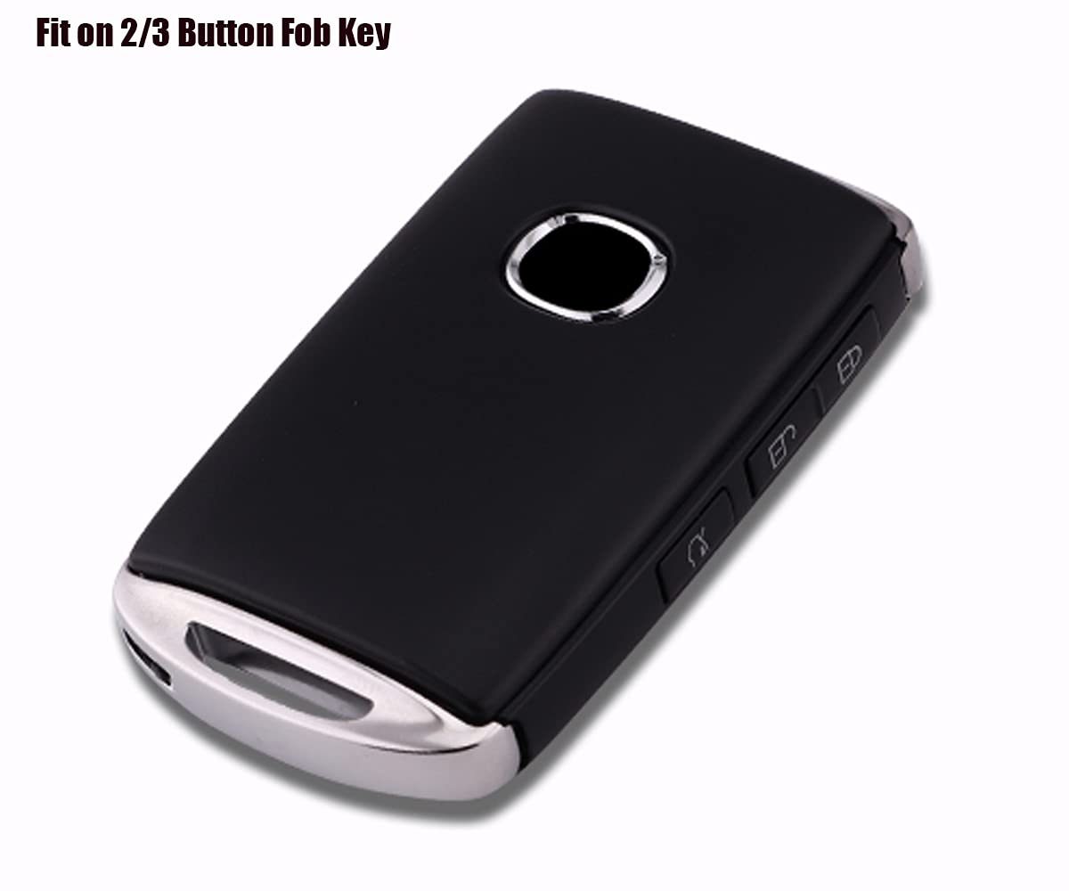 Horande Soft TPU Protector Key Fob Cover Case fit for 2019-2021 Mazda 3 6 CX-30 CX-5 CX-9 Keyless Entry Key Fob (Purple)