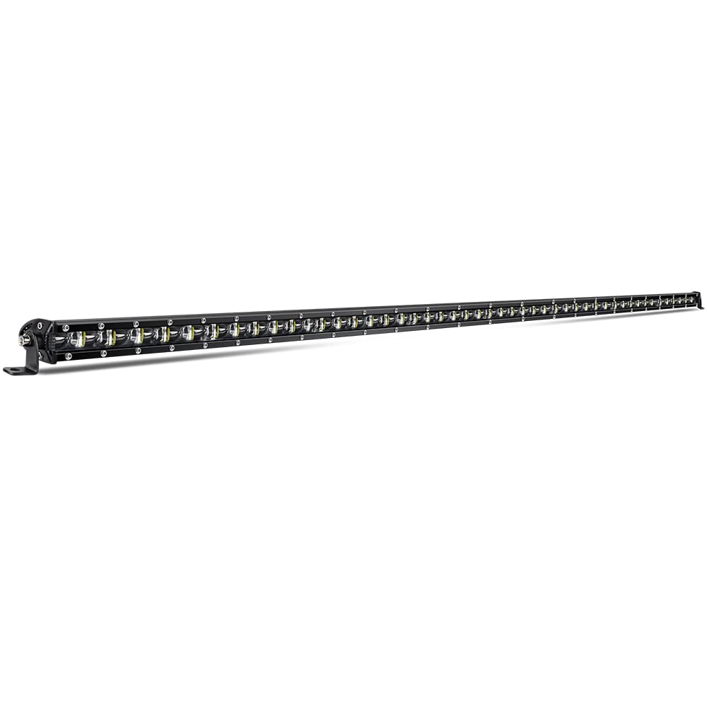 Co Light Led Light Bar Single 50 Inch Slim Single Row Lightbar Driving Combo Beam Off Road Work Lights With Mounting Brackets &