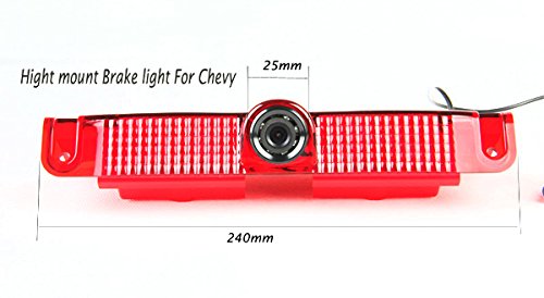 Brake Light Backup Camera For Chevrolet Express Van/Gmc Savana Explorer 1500 2500 3500 2003-2019 Car Rear View High Mount Rear L