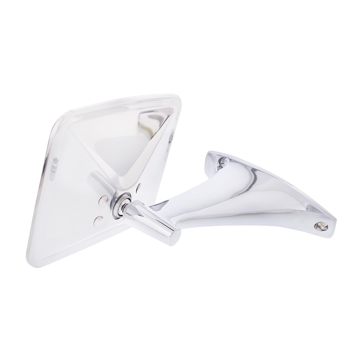 United Pacific C707202 Chrome Exterior Sport Mirror Assembly For 1970-72 Chevy & Gmc Trucks, Chrome Mirror Arm & Housing - Passe