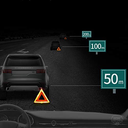 Fasmov 3 Pack Triangle Warning Frame Triangle Emergency Warning Triangle Reflector Safety Triangle Kit, Emergency Triangle for V