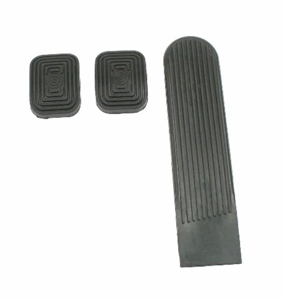 Pedal Pad Kit, 3-Piece, Fits Stock VW Pedal Systems, Compatible with Dune Buggy
