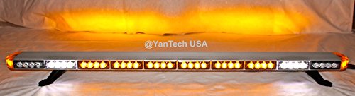 50' Amber Clear Super Bright Led Light Bar Flashing Warning Tow Truck Wrecker Police Snow Plow With Brake/Turn Signal Lights And Cargo Lights - Usa Warranty W/Lifetime Service