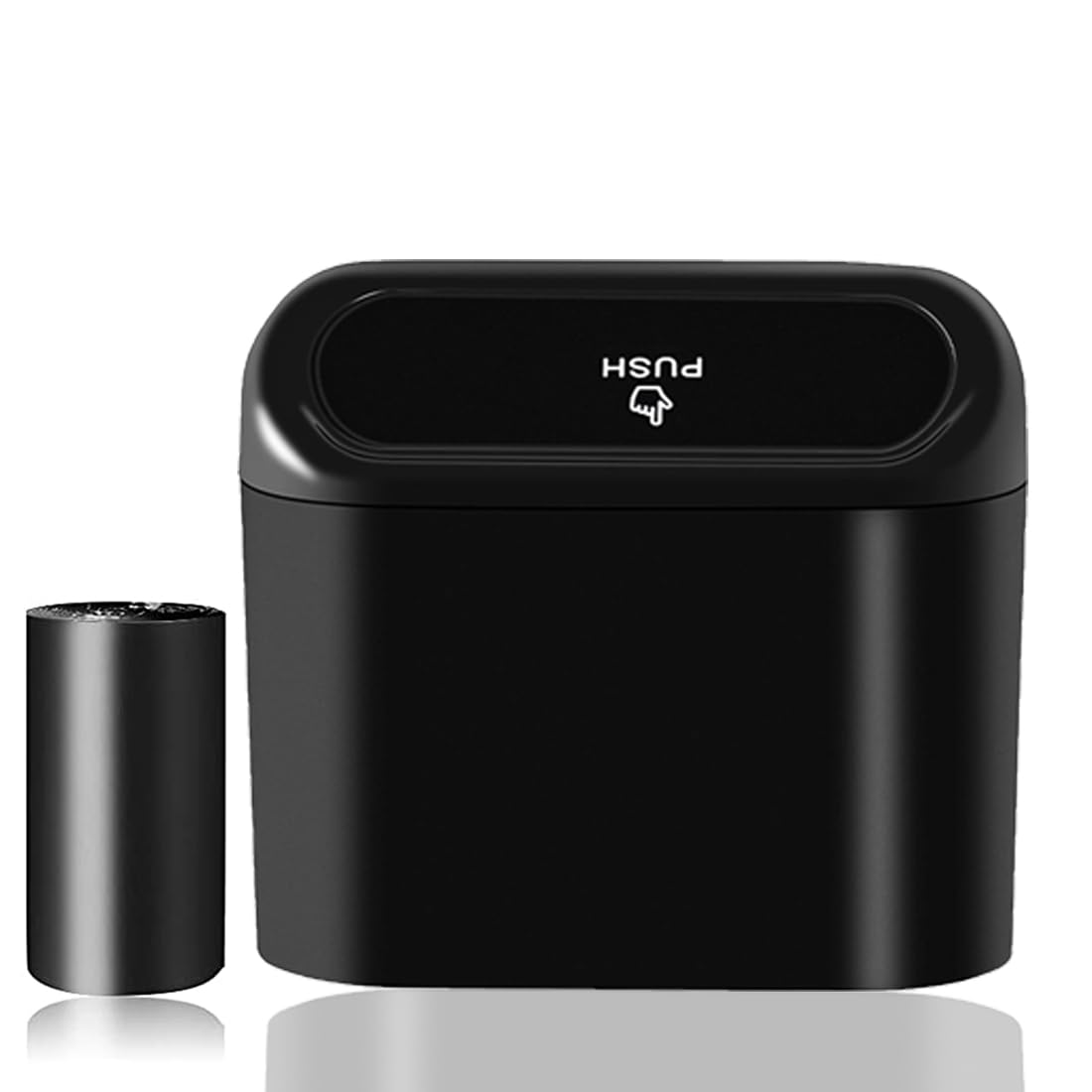 Sglrt Car Trash Can Bin With Lid - Universal Vehicle Mini Leakproof Garbage Can Bin With 20Pcs Trash Bags Can Organizer Storage