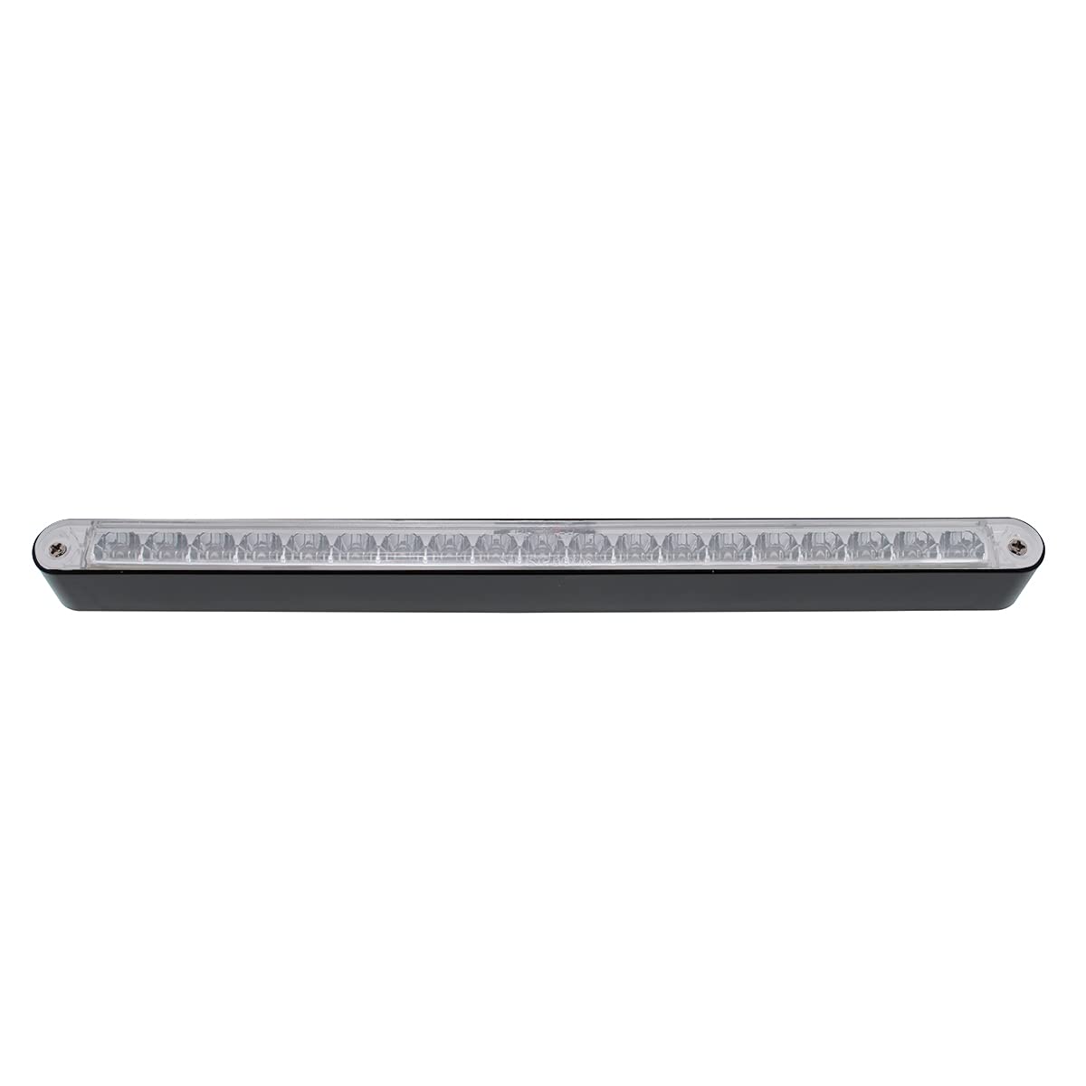 United Pacific 36490 19 Led 12' Reflector Light Bar With Black Housing (Amber Led/Clear Lens)