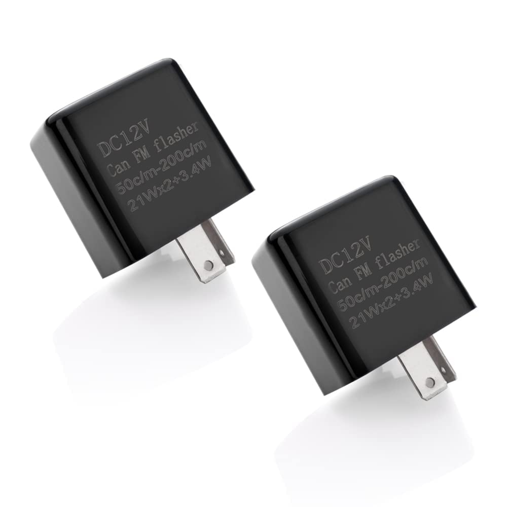 12V Speed Adjustable 2 Pin Led Electronic Flasher Relay For Motorcycle Turn Signal Direct Replacement Universal Hazard Warn Hype