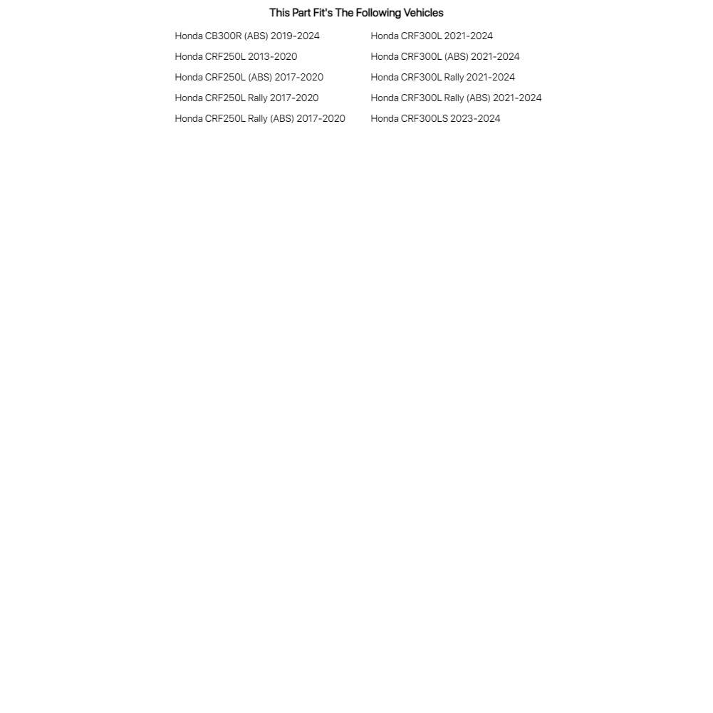 Renthal Front Sprocket 13 Tooth - Fits: Honda Crf250L Rally 2017-2018