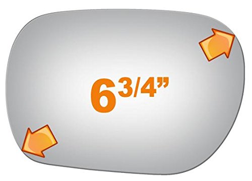 Flat Driver Side Mirror Replacement Glass for 2002 INFINITI Q45