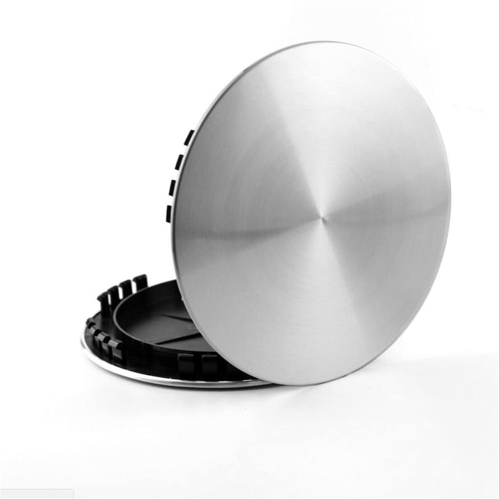 Forten Kingdom 1Pc 200Mm 7 7/8' Silver Brushed Aluminum Rim Wheel Hub Center Cap Hubcap Cover Fit For Chevy 1992-1999 16' 6 Lugs Aluminum Wheels 9593197 15650047