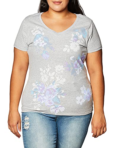 Hanes Womens Short Sleeve V-Neck Graphic T-Shirt
