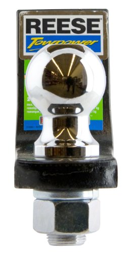 Reese Towpower 21556 Trailer Hitch Drawbar And Ball Hitch Towing Kit, Fits Square 2 Inch Hitch Receiver, 3.25 Inch Drop, 5,000 Lbs. Capacity, Includes 2 Inch Trailer Ball And Hitch Pin & Clip