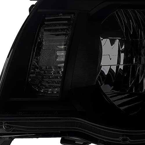 Akkon - For 2005-2011 Toyota Tacoma Oe Replacement Black Smoked Headlights Pair Driver Left+Passenger Right Head Lamps