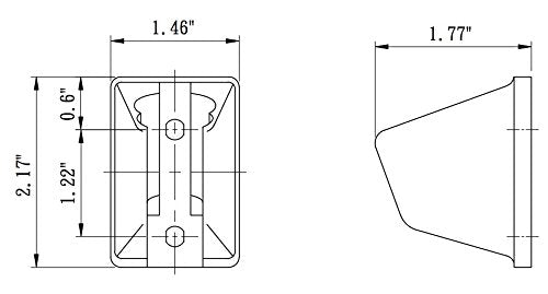 Dura Faucet Df-Sa156-Wt Rv Handheld Shower Wand Bracket Holder - Mounting Screws Included (White)