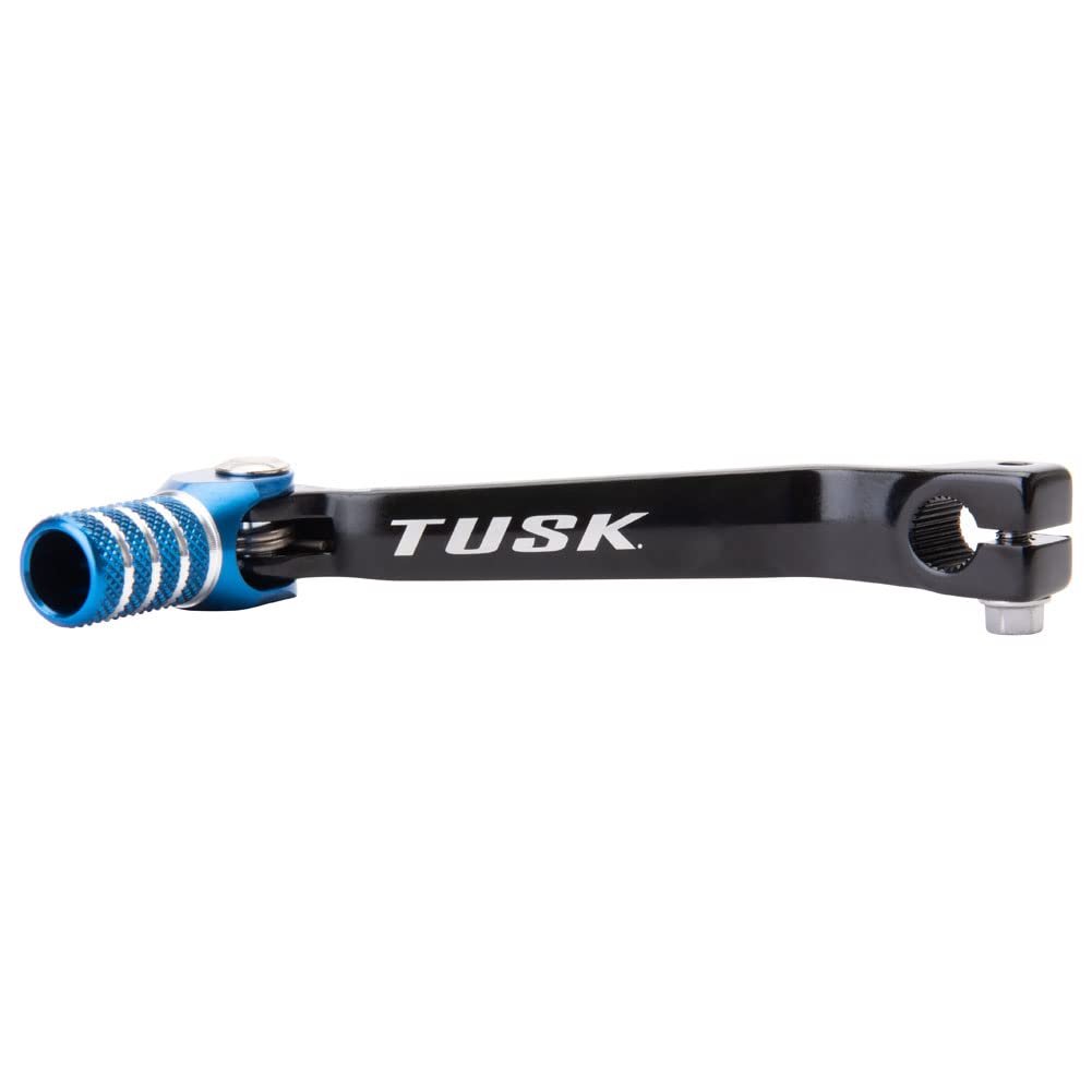 Tusk Racing Folding Shift Lever Black/Blue Tip Compatible With Yamaha Tw200 1990-2021