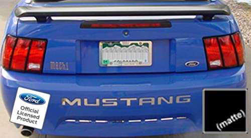Decal Mods Rear Bumper Letter Inserts Inlays Decals for Ford Mustang Black (Matte) -CBM (fits 1999-2004)
