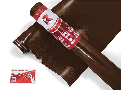 ORACAL 970RA Series Dual Cast Wrap Film in Gloss Metallic Orient Brown 874-2ft x 5ft - Thick Car Vinyl Roll with Air Release Adh