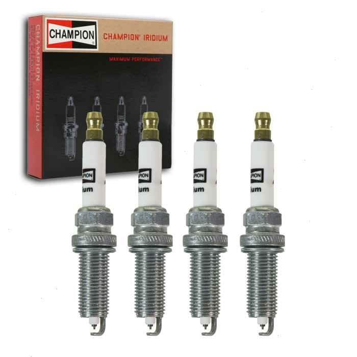 4 pc Champion Iridium Spark Plugs compatible with Nissan Rogue 2.5L L4 2008-2018