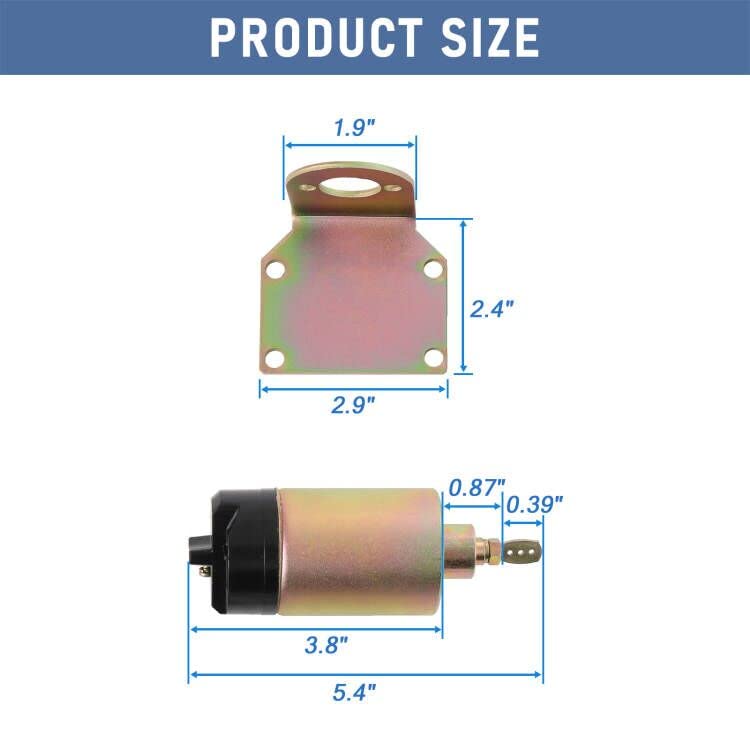 CARMOCAR Shaved Handle Door Popper Kit - 2 Door Remote System, 85 lb Capacity, Yellow