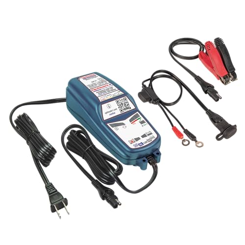 Tecmate Optimate 5 Start/Stop, Tm-221, 6-Step 12V 4A Battery Saving Charger-Tester-Maintainer