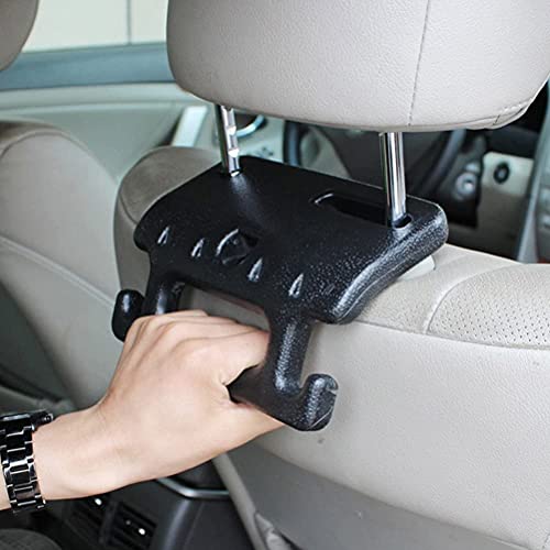 Dayish Car Backseat Headrest Hook | Hanging Storage Holder | Car Organiser | Space Saving Car Seat Hanger With Grab Bar Suitable
