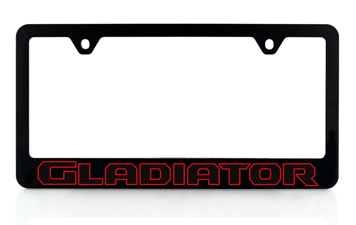 Jeep Gladiator Uv Printed Plastic License Plate Frame