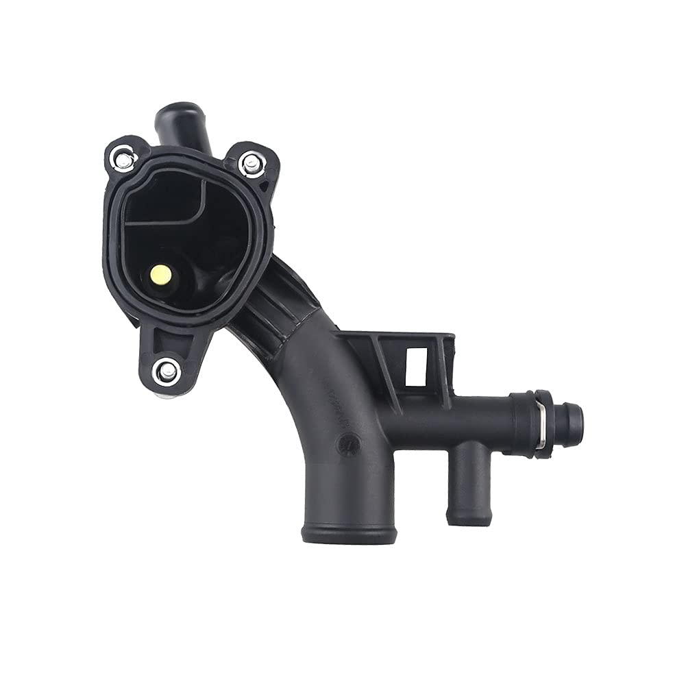WMPHE Engine Coolant Thermostat Housing Water Outlet with Sensor Compatible with Chevy Cruze, Sonic, Trax and Buick Encore 1.4L