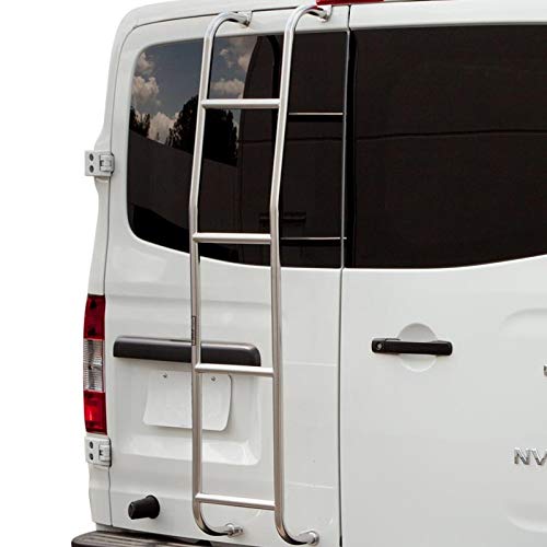 SURCO | Van Ladder | Fits Chevy/GMC Full Size Van 1997-2024 | Made in The USA | Stainless Steel | Electro-Polished Finish | Non-Slip Steps | Easy Install | Hardware Included