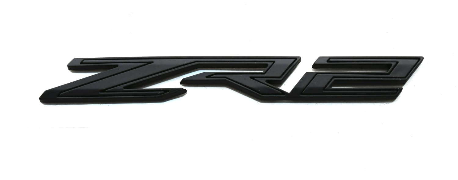 1pc Rear Tailgate ZR2 Emblem Sticker 3D Badge Replacement for 2019+ Colorado (Matte Black)