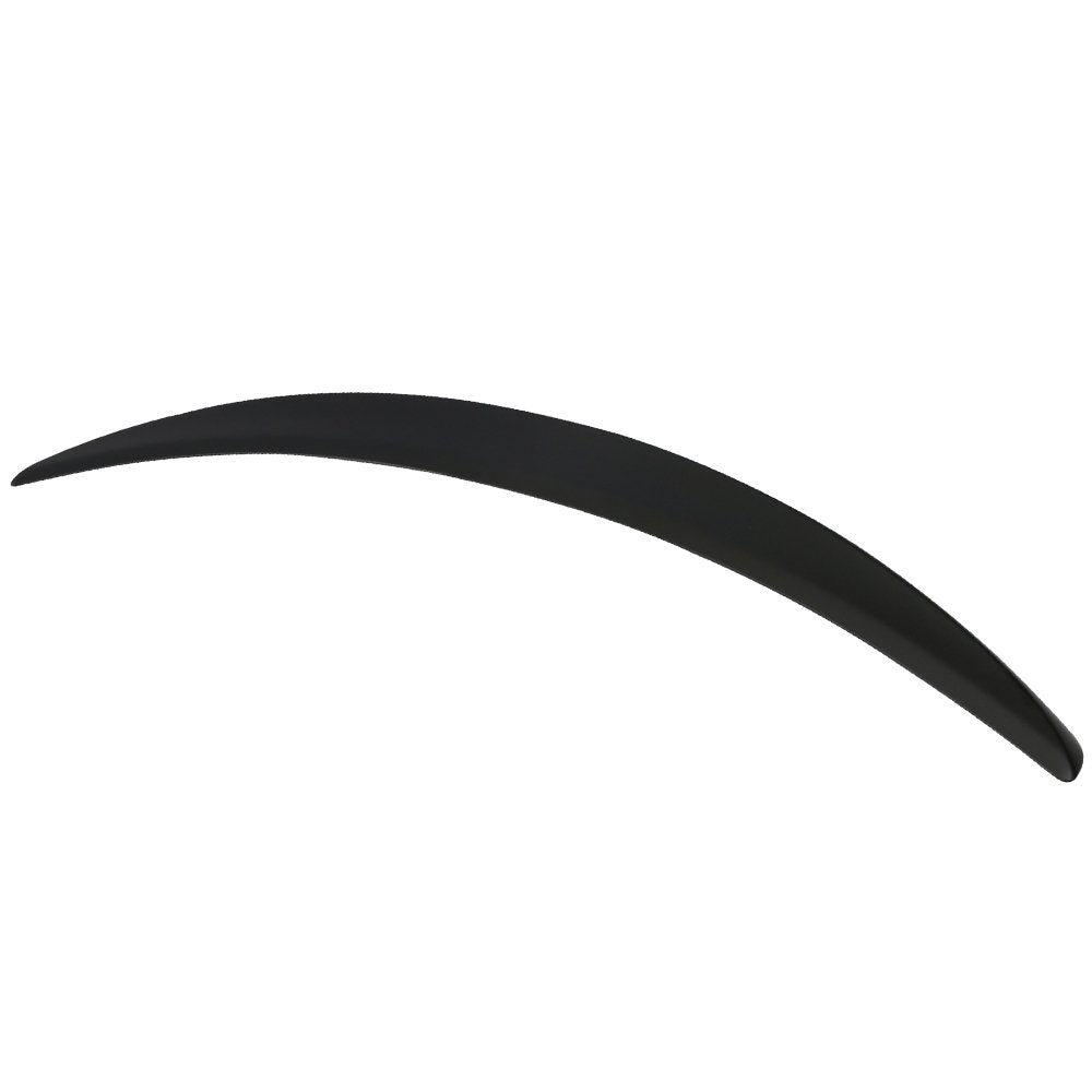 Trunk Spoiler Compatible With 2008-2012 Honda Accord 4 Door, Factory Style Unpainted Black ABS Rear Tail Lip Deck Boot Wing by I