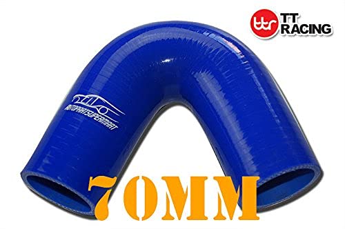 4-Ply Silicone 135 Degree Elbow Connector Joiner Turbo Hose Pipe Black 70Mm 2.75 (2-3/4)