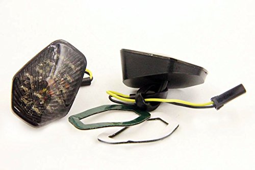 Httmt Mt224-009-Sk Smoke Led Turn Signal Lights Compatible With Suzuki Gsxr 600 750 1000 2001-2004