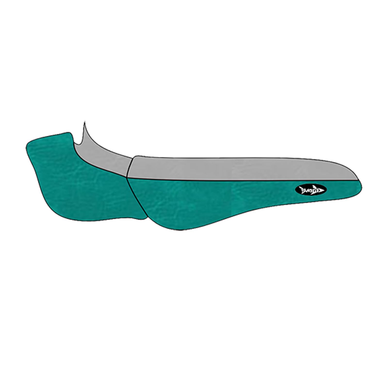 Blacktip Jetsports Seat Cover For Seadoo 1990-1991 Gt / 1992-1995 Gtx / 1992-2000 Gts / 1996 Gti (Teal/Gray)