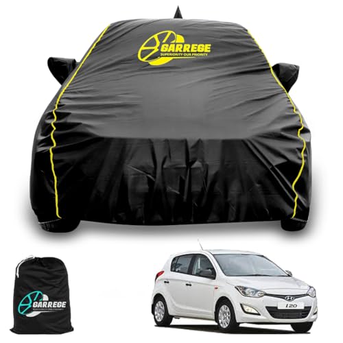 Garrege Waterproof Car Body Cover Compatible With Hyundai I20 Old Car With Mirror & Anteena Packets Dust Proof & Belt With Elast